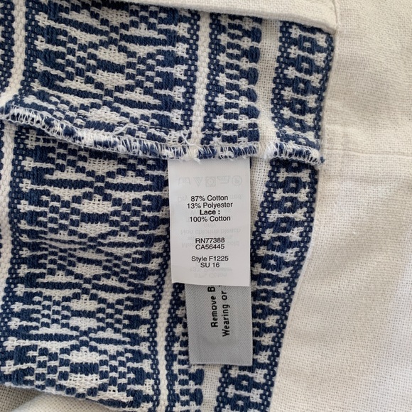 Womens Madewell Kimono Tassel Jacket White Waist Tie F1225 - Picture 9 of 9